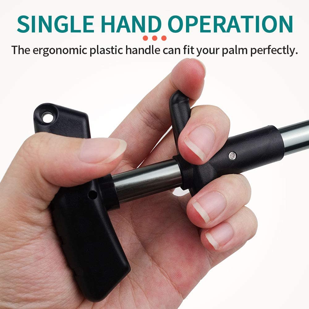 Easy Fish Hook Remover T-Shaped Hook Puller New Fishing Hooks Extractor Hook Removal Tool Squeeze-Out Fishing Hook Separator Fishing Stainless Steel Fishing Tool (Black)