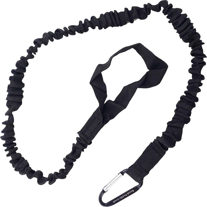Kayak Paddles Leash 2 Pack Black Kayaking Equipment with Quick Release Paddle Holder Clip D-Shape Carabiner Stretchable SUP Paddle Board Accessories Fishing Rod Leash Kit (Black x 2 Pack) : Sports & Outdoors