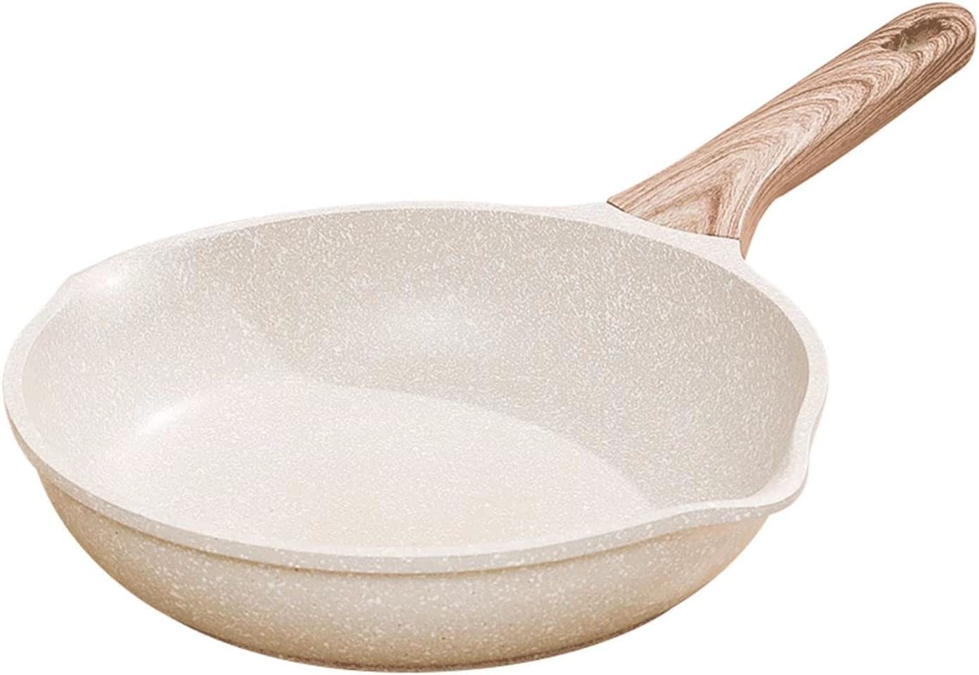 Nonstick Frying Pan,Non Stick Granite Fry Pan,Egg Pan,Omelet Pans,Stone Cookware Induction Skillet Pan, PFAS-Free, PFOA Free,Dishwasher Safe(White Granite,11-Inch)