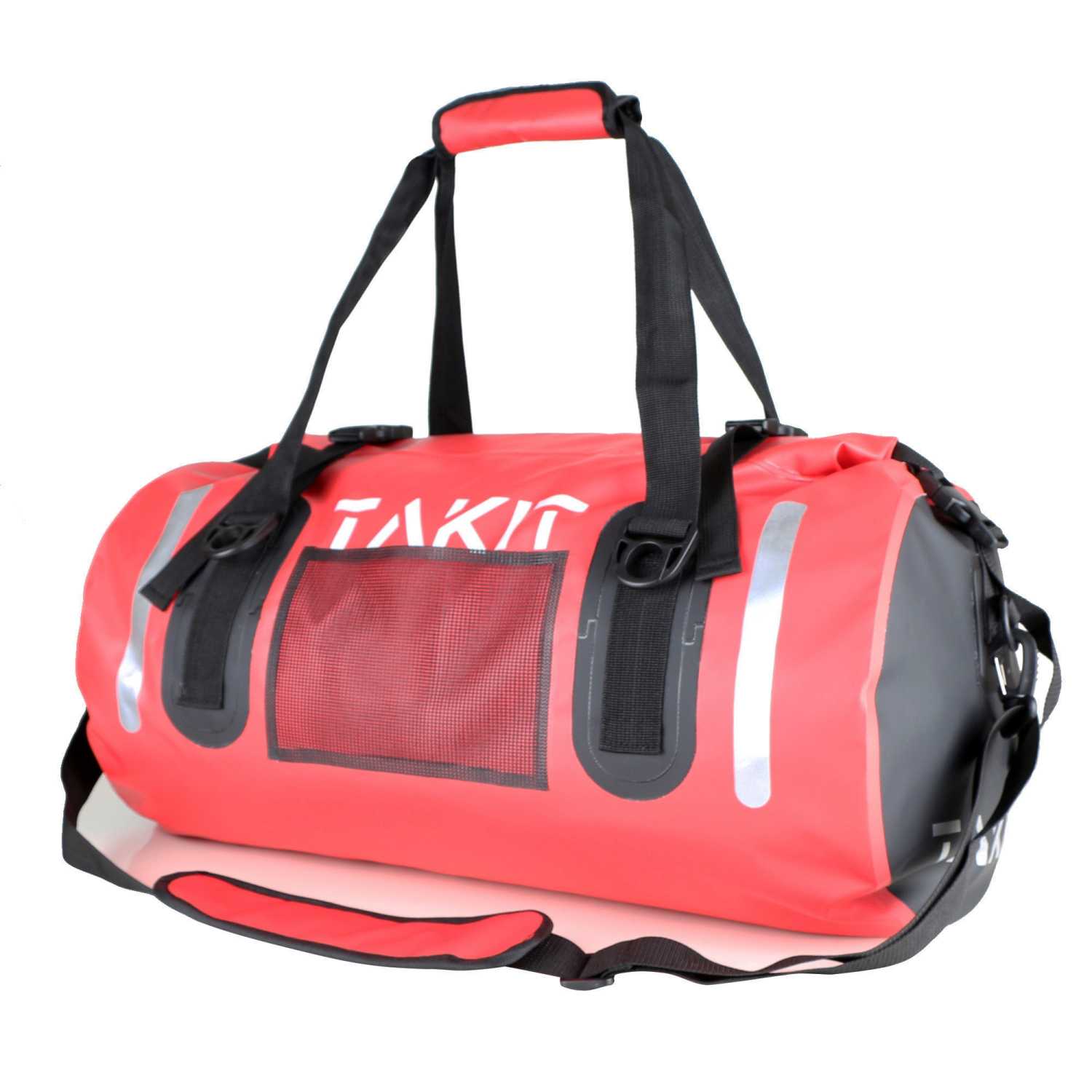 Waterproof Duffle Bag Travel Dry Bag 80L Roll Top 500D PVC for Motorcycle Tail Kayaking Rafting Boating Swimming Camping Hiking Beach Fishing(80L, Red)