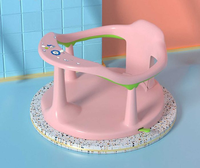 Baby Bathtub Seat for Baby Bath Essentials,Baby Bath Seat for Babies 6 Months & Up,Infant Bath Seat for Sitting Up in Tub, 8 in 1 Baby Bath Set - Value Baby Shower Gifts (Pink)