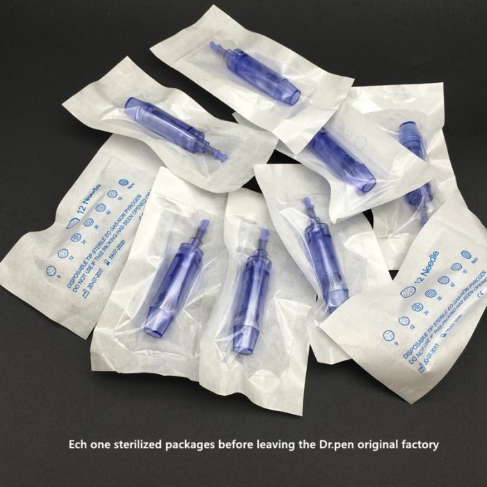 Med SPA Care® Disposable Replacement Cartridges - Fit for Derma Pen Dr.pen Ultima A1 Electric Skin Care Device Dermapen Permanent Makeup Pen (36 Pins, A1 Blue 0.25mm 10pcs)