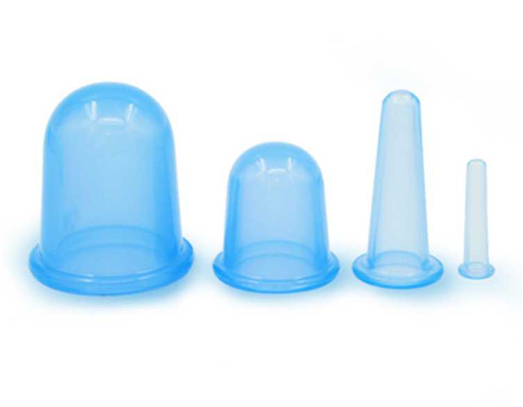 Med SPA Care Silicone Cups Cupping Set/Vacuum Suction Cup Massage Cupping Therapy Set,Butt Massager/Anti Cellulite Cup - for Cellulite Remove,Exfoliating,Muscle,Nerve Joint Pain Relief (Blue)