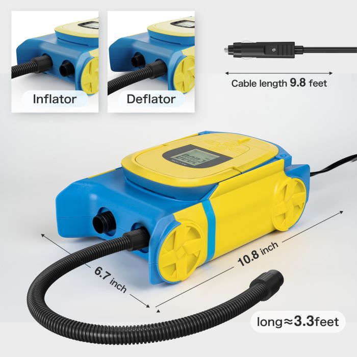 AILCION Electric Paddle Board Pump for Inflatables SUP Air Pump for Paddle Board, Boat, Mattress, Kayak, Bicycle & Car Tire inflator…