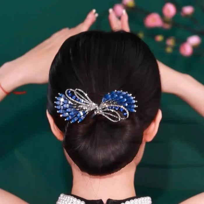 女性のためのエレガントなヘアクリップ,ファッショナブルなバタフライフラワークリップ,女の子のためのファッショナブルなヘアクリップ
